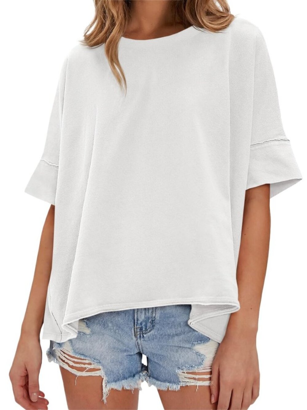 Womens Oversized T-Shirts Casual Summer Tees Short Sleeve Tops